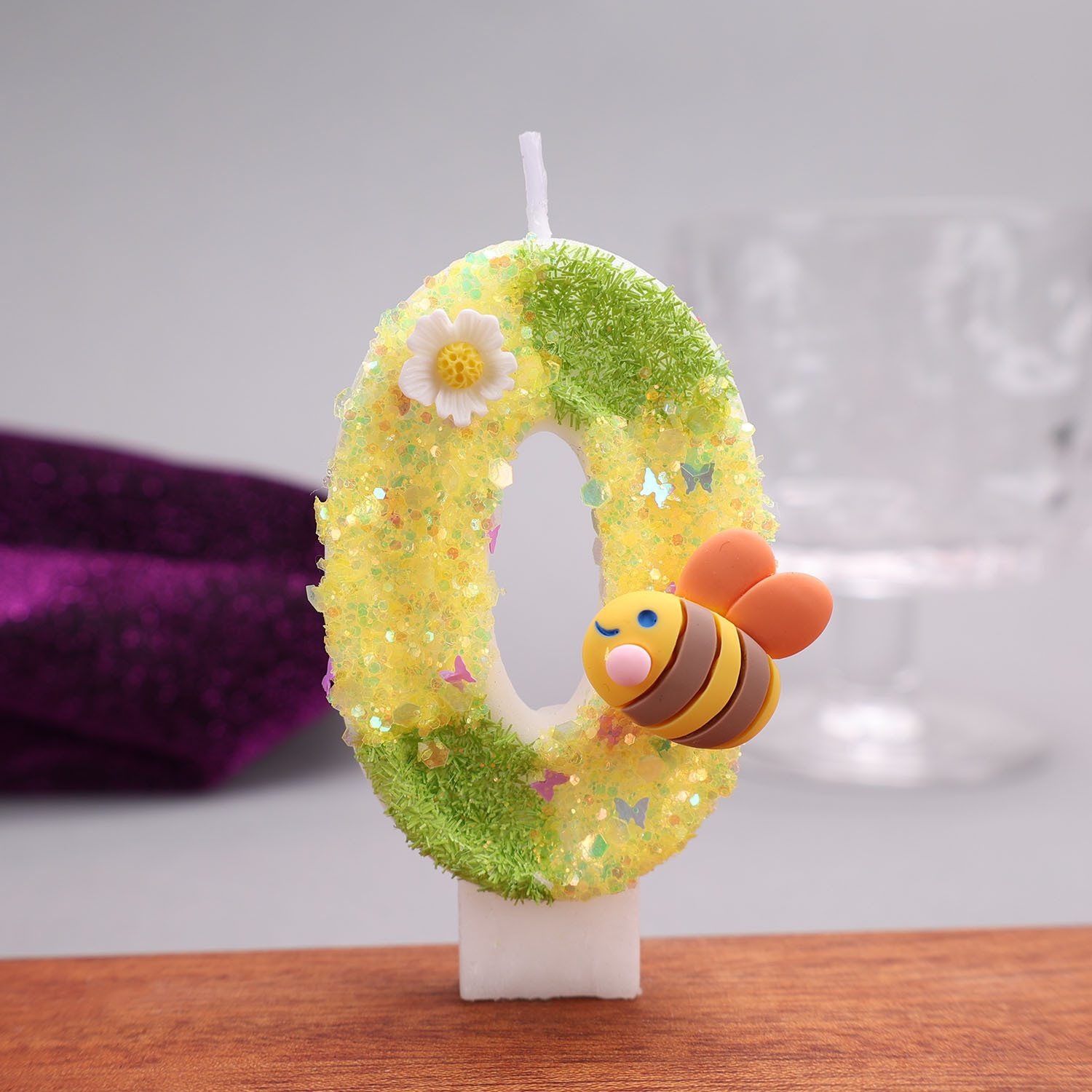 Yellow-Green Digital Candles,  - Holiday Candle Set ulasan dan harga