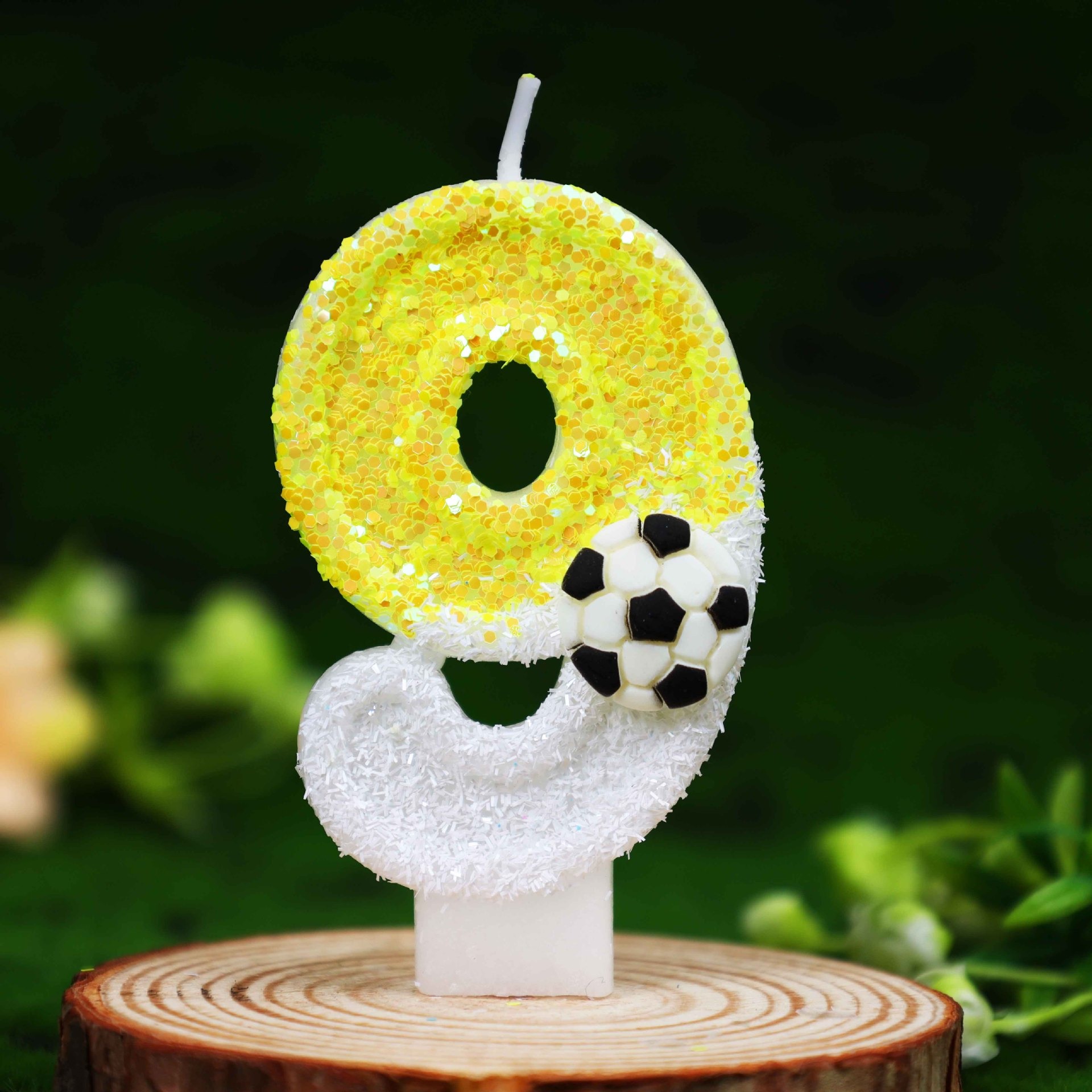 Yellow White Sequins Sports Fo - Holiday Candle Set ulasan dan harga