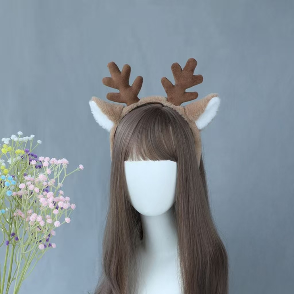 Christmas Costume Snowflake De - Reindeer Antlers Headband ulasan dan harga