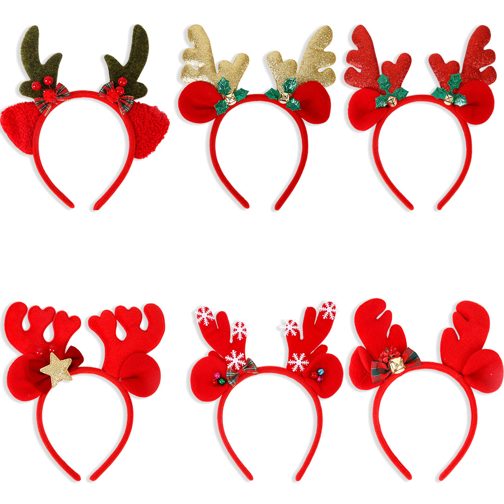 Merry Christmas Headband Reind - Reindeer Antlers Headband ulasan dan harga